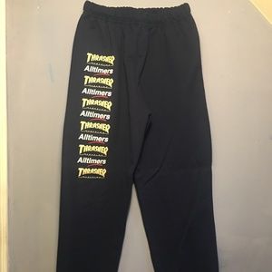 thrasher track pants